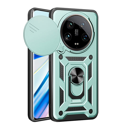 Tok Xiaomi 14 Ultra-hoz, Techsuit, CamShield, Zöld