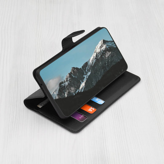 Tok Xiaomi 15 Pro-hoz, Techsuit, bőr folio, fekete