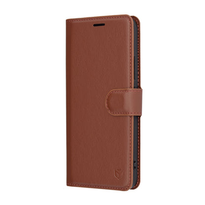 Tok Xiaomi 15-höz, Techsuit, bőr folio, barna