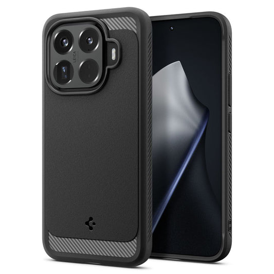 Tok Xiaomi 15T Pro-hoz, Spigen, Rugged Armor, Fekete ACS11152