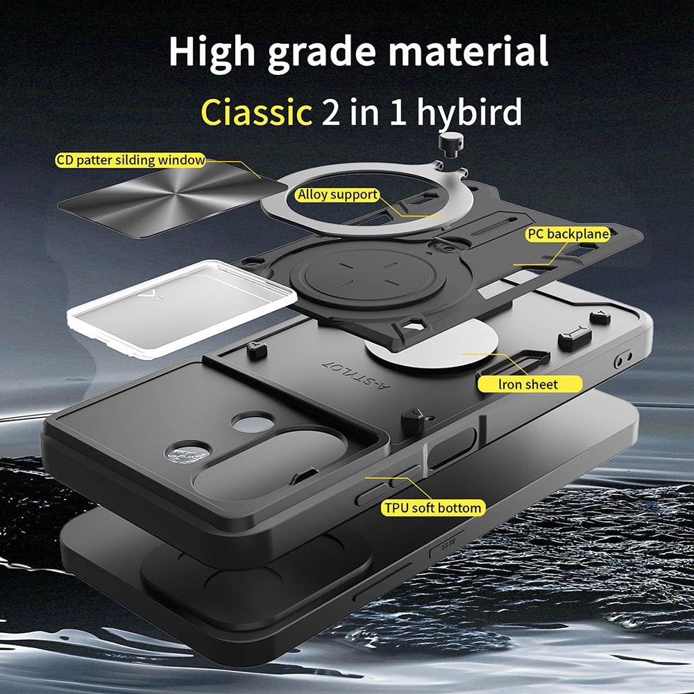 Tok Xiaomi 15T Pro-hoz, Techsuit, CamGuard Pro, Fekete