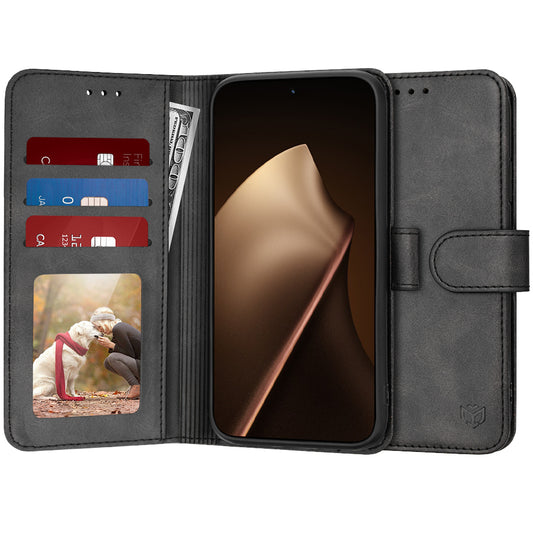 Tok Xiaomi 15T Pro-hoz, Techsuit, Diary Book, Fekete