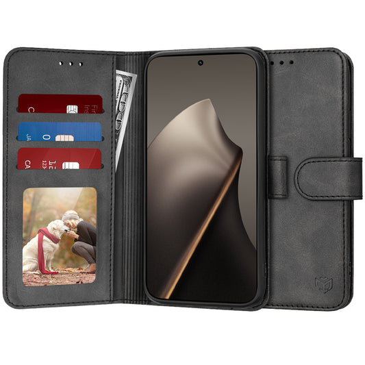 Tok Xiaomi 15T-hez, Techsuit, Diary Book, Fekete