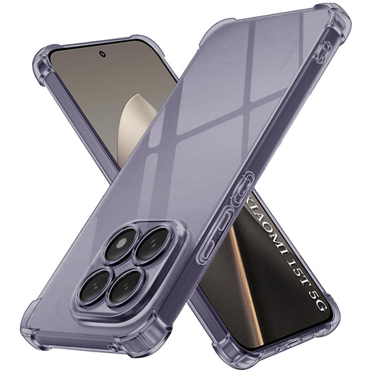 Tok Xiaomi 15T-hez, Techsuit, Ütésálló Átlátszó, Fekete