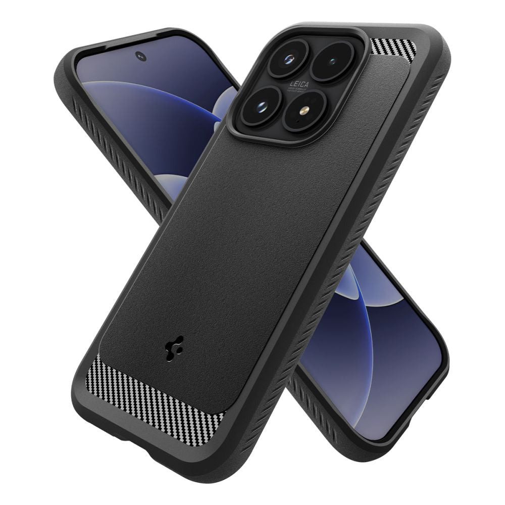 Tok Xiaomi 17-hez, Spigen, Rugged Armor, Matt Fekete ACS10458