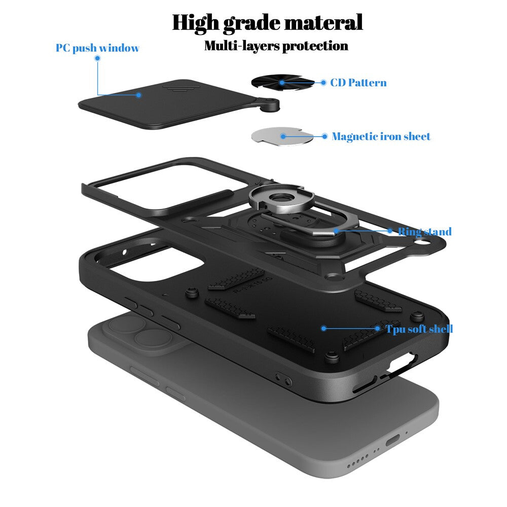 Tok Xiaomi 17T-hez, OEM, CamShield, Fekete