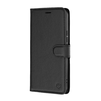 Tok Xiaomi 17T-hez, Techsuit, bőr folio, fekete