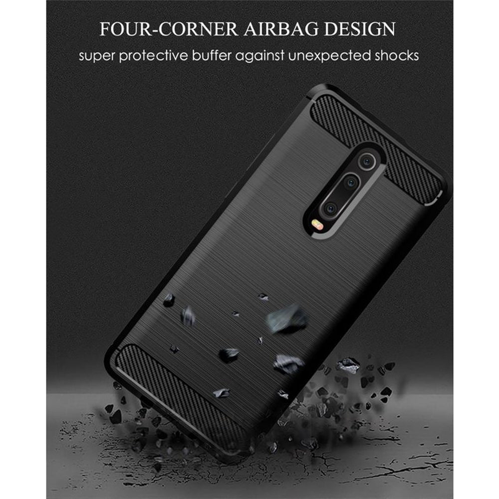 Tok Xiaomi Mi 9T Pro / 9T / Redmi K20 Pro / K20, Techsuit, Karbon, Fekete
