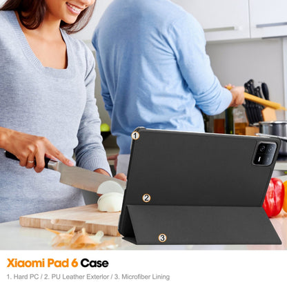 Tok Xiaomi Pad 6 / 6 Pro-hoz, Techsuit, FoldPro, Fekete