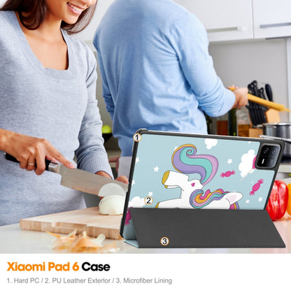 Tok Xiaomi Pad 6 / 6 Pro-hoz, Techsuit, FoldPro Unicorn, Többszínű