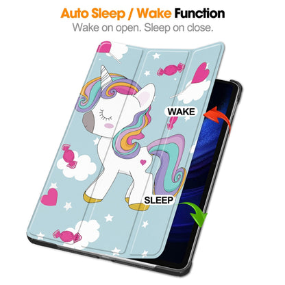 Tok Xiaomi Pad 6S Pro 12.4-hez, Techsuit, FoldPro Unicorn, Többszínű