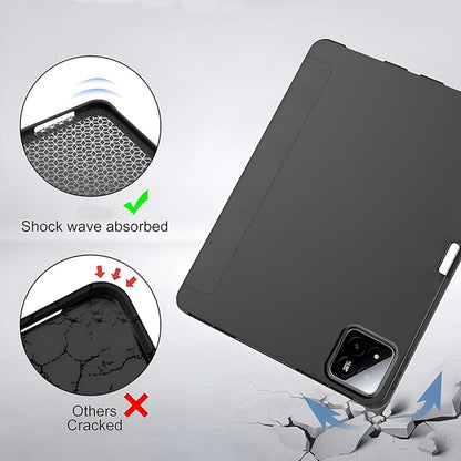 Tok Xiaomi Pad 7 / 7 Pro-hoz, Techsuit, Flex Trifold, Fekete