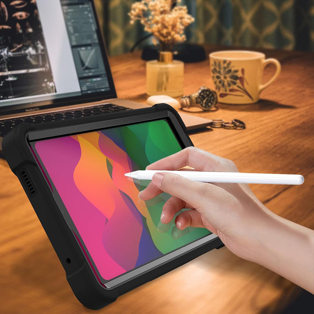 Tok Xiaomi Pad 7-hez, Techsuit, Rugged TabShell, Fekete