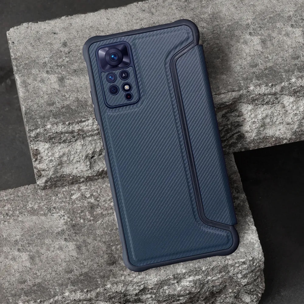 Tok Xiaomi Poco C75 5G / C75 / Redmi 14C-hez, OEM, Razor Book, Kék