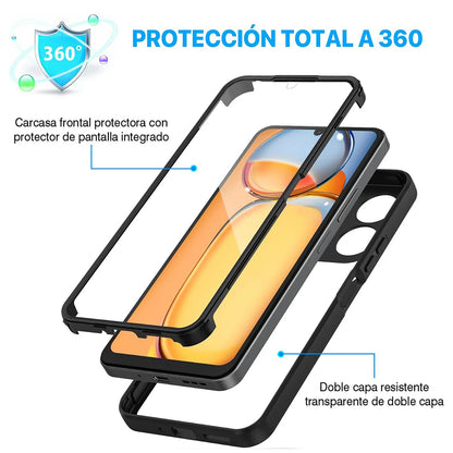 Tok Xiaomi Poco C65 / Redmi 13C-hez, Techsuit, ColorVerse 360, Fekete