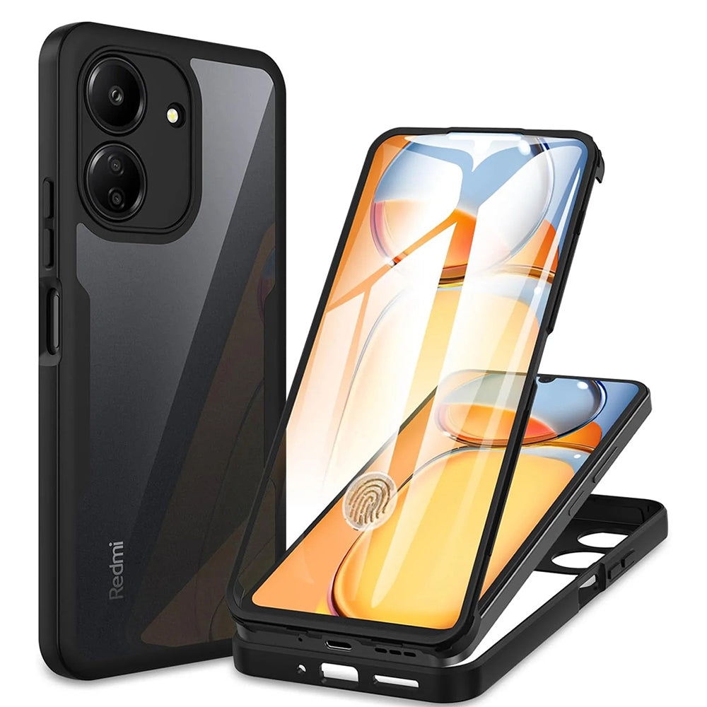Tok Xiaomi Poco C65 / Redmi 13C-hez, Techsuit, ColorVerse 360, Fekete