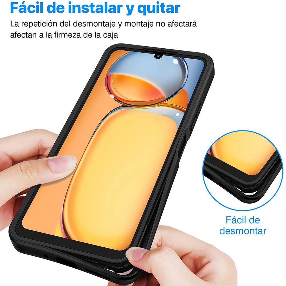 Tok Xiaomi Poco C65 / Redmi 13C-hez, Techsuit, ColorVerse 360, Fekete
