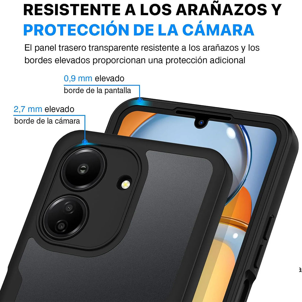 Tok Xiaomi Poco C65 / Redmi 13C-hez, Techsuit, ColorVerse 360, Fekete
