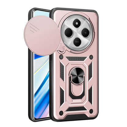 Tok Xiaomi Poco C75 / Redmi 14C-hez, Techsuit, CamShield, Rózsaszín