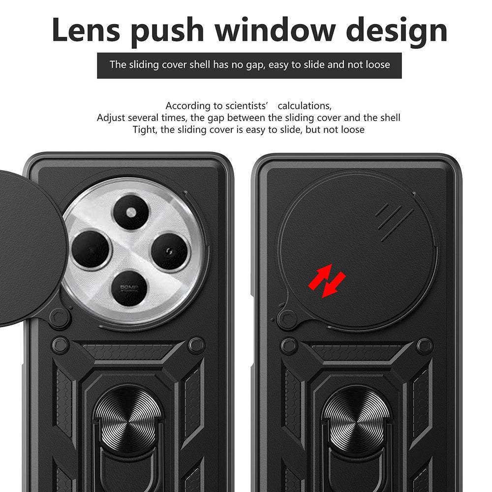 Tok Xiaomi Poco C75 / Redmi 14C-hez, Techsuit, CamShield, Zöld