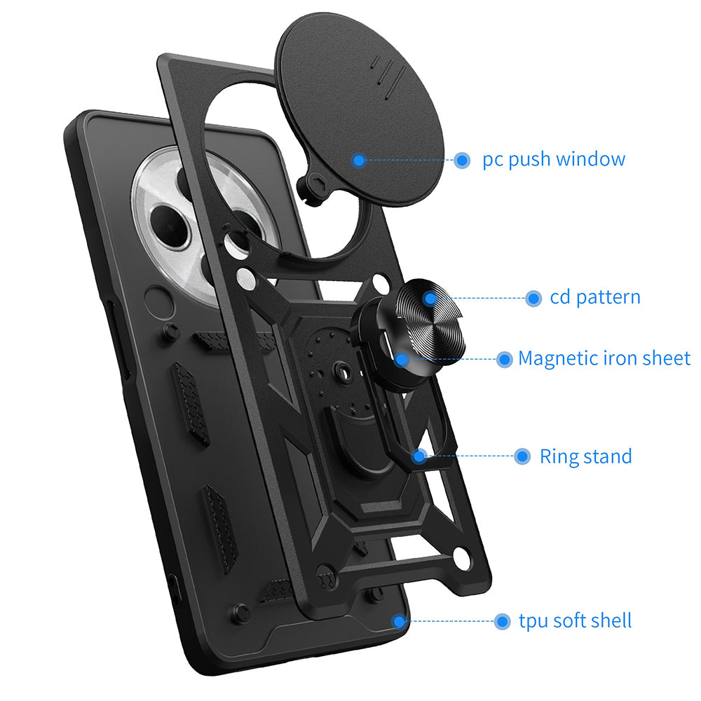 Tok Xiaomi Poco C75 / Redmi 14C-hez, Techsuit, CamShield, Zöld
