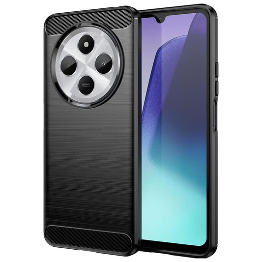 Tok Xiaomi Poco C75 / Redmi 14C-hez, Techsuit, karbon, fekete