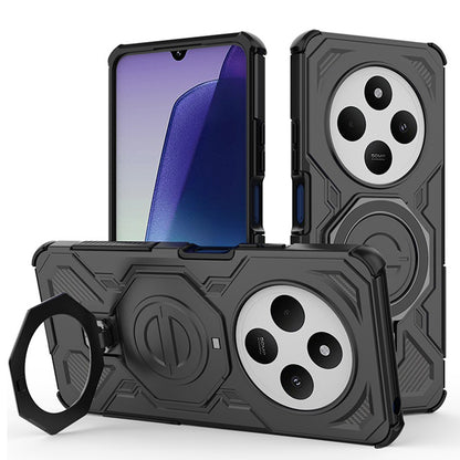 Tok Xiaomi Poco C75 / Redmi 14C-hez, Techsuit, Carbon Shield Pro, Fekete