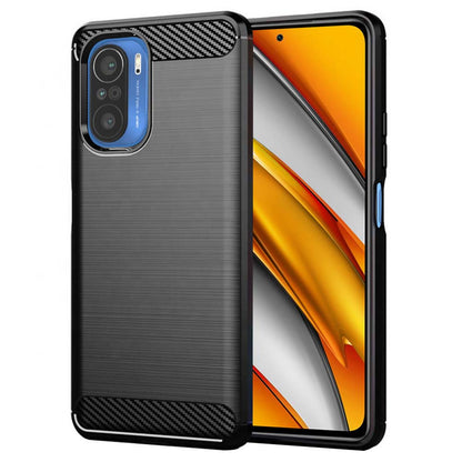 Tok Xiaomi Poco F3 / Mi 11i-hez, Techsuit, Karbon, Fekete