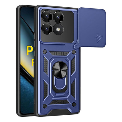 Tok Xiaomi Poco F6 Pro-hoz, Techsuit, CamShield, Kék