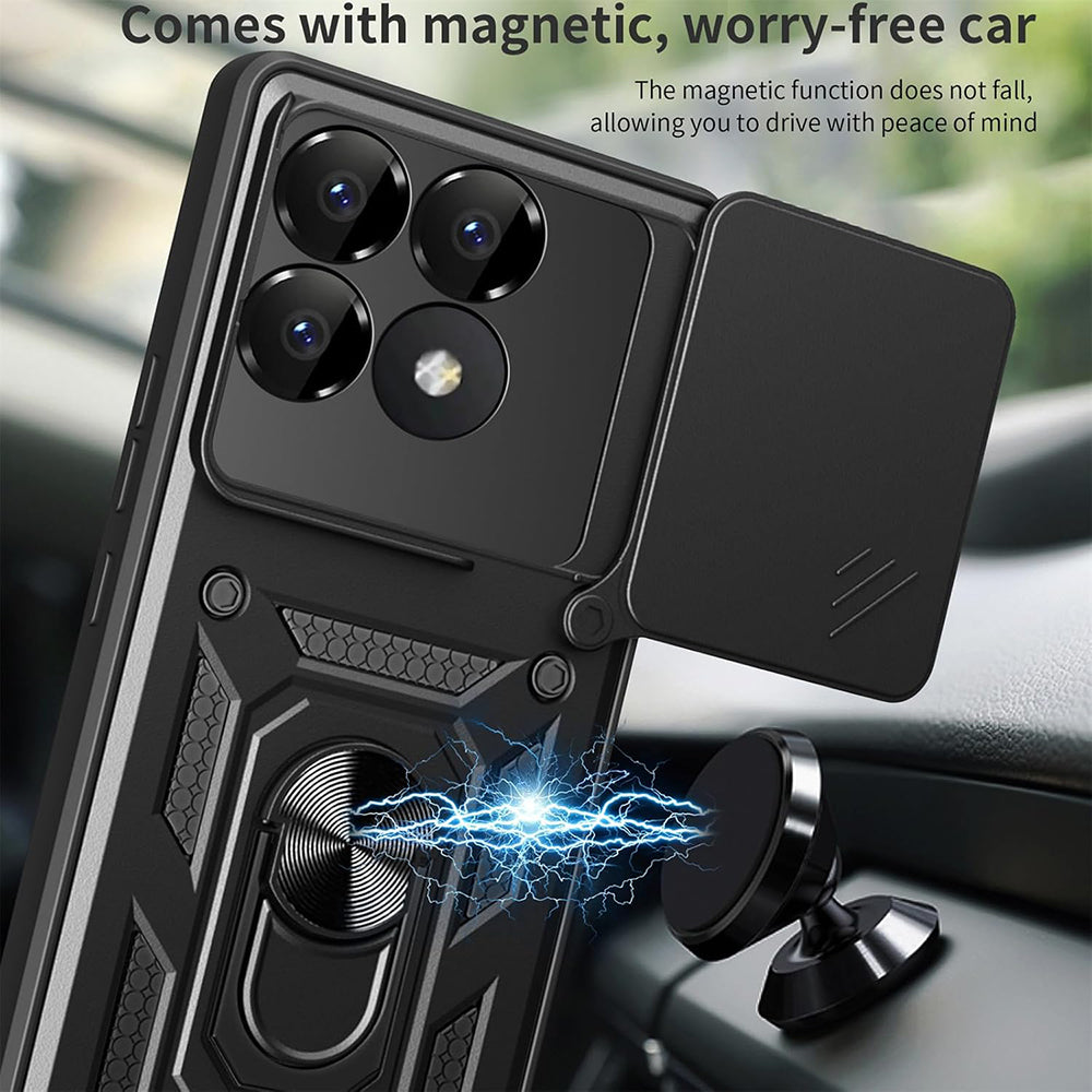 Tok Xiaomi Poco F6 Pro-hoz, Techsuit, CamShield, Kék