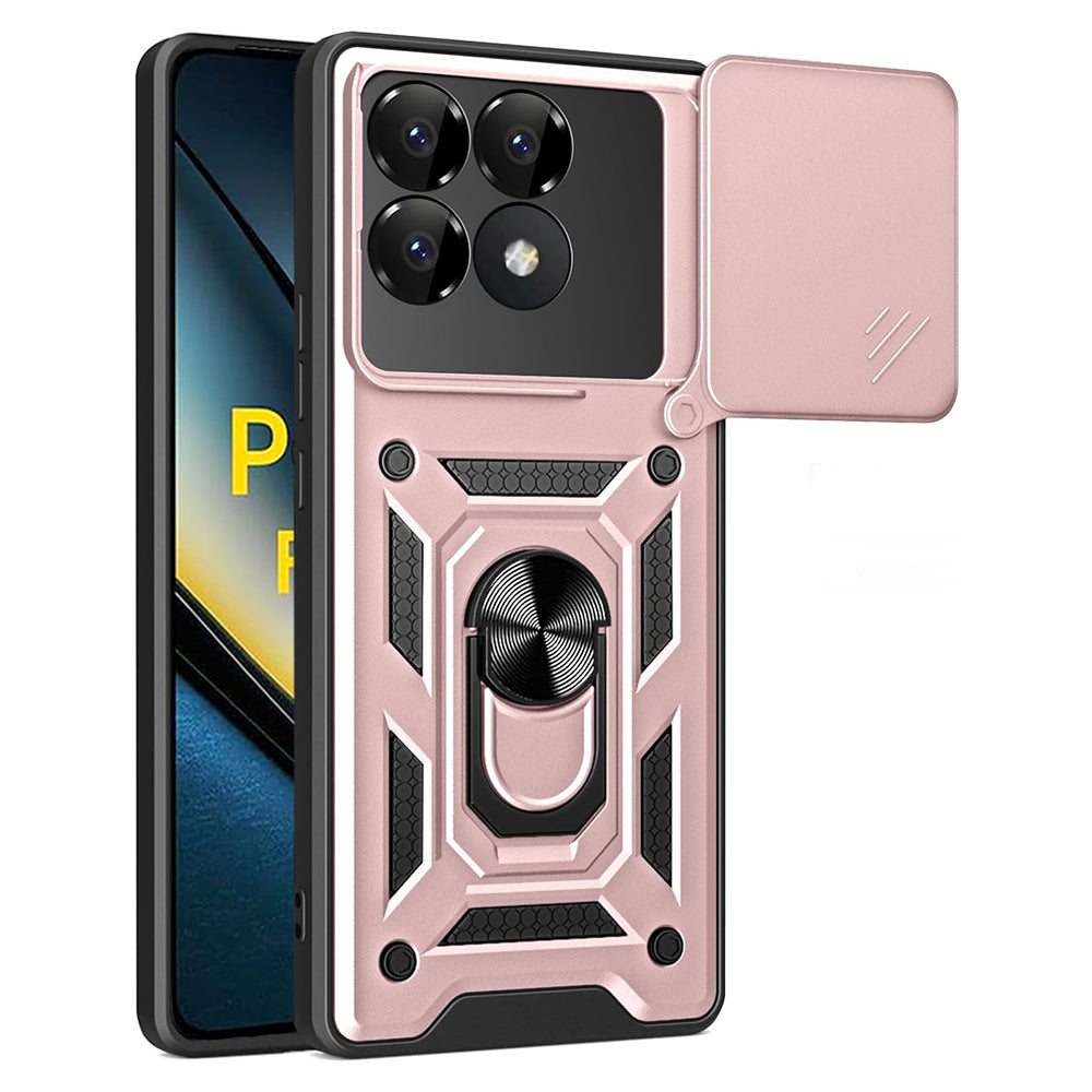 Tok Xiaomi Poco F6 Pro-hoz, Techsuit, CamShield, Rózsaszín