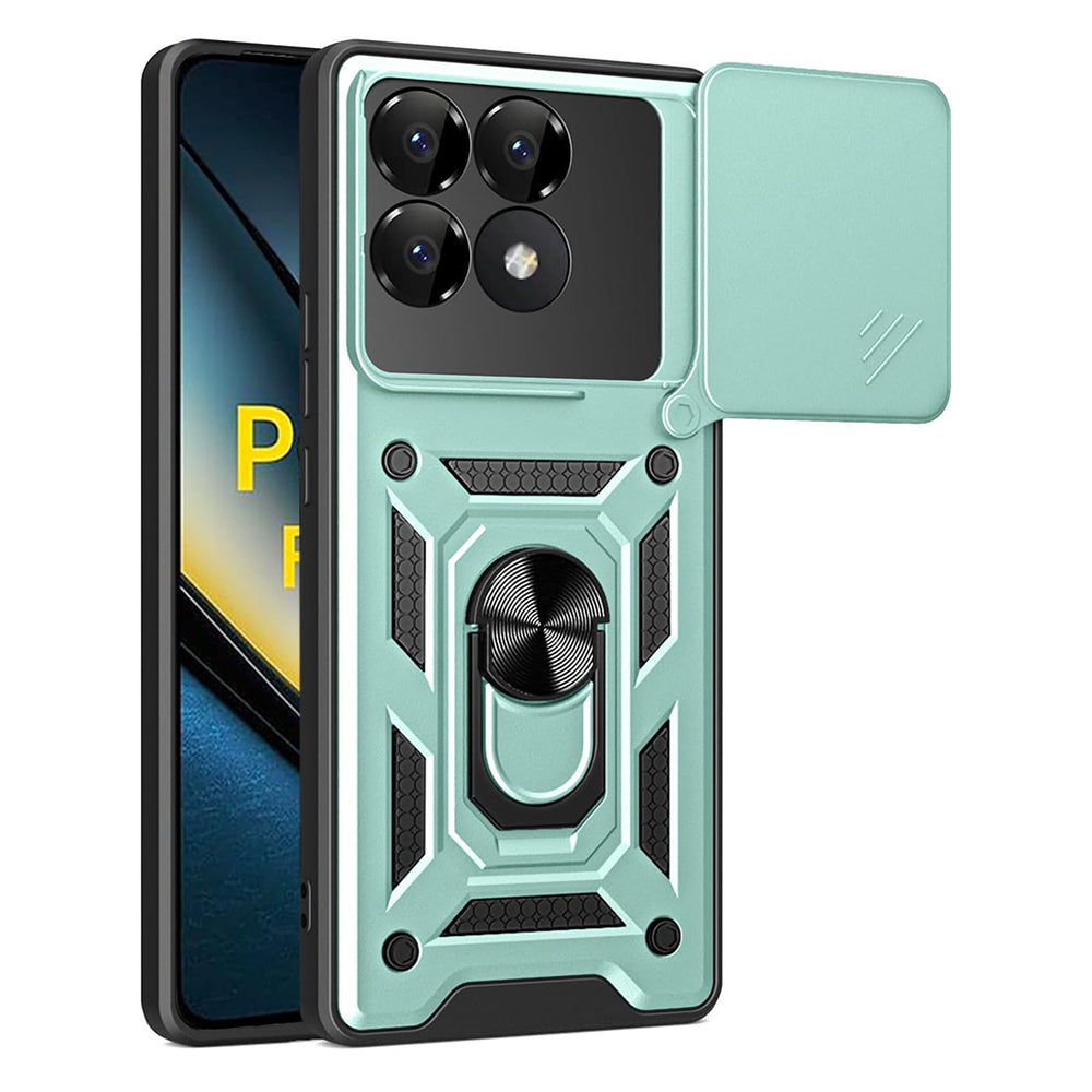Tok Xiaomi Poco F6 Pro-hoz, Techsuit, CamShield, Zöld
