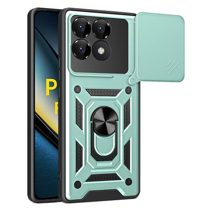 Tok Xiaomi Poco F6 Pro-hoz, Techsuit, CamShield, Zöld