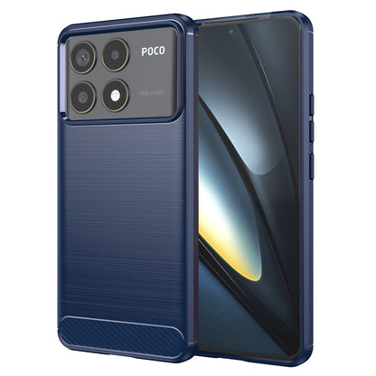 Tok Xiaomi Poco F6 Pro-hoz, Techsuit, karbon, kék
