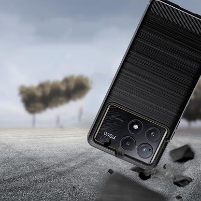 Tok Xiaomi Poco F6 Pro-hoz, Techsuit, karbon, kék