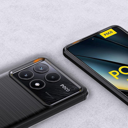 Tok Xiaomi Poco F6 Pro-hoz, Techsuit, karbon, kék