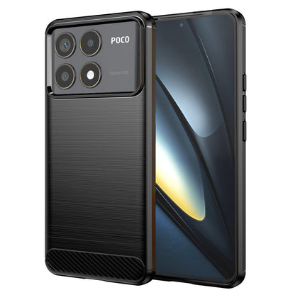Tok Xiaomi Poco F6 Pro-hoz, Techsuit, karbon, fekete