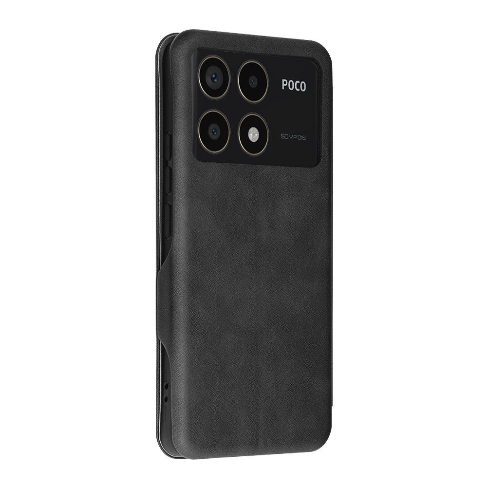 Tok Xiaomi Poco F6 Pro-hoz, Techsuit, Safe Wallet Plus, Fekete