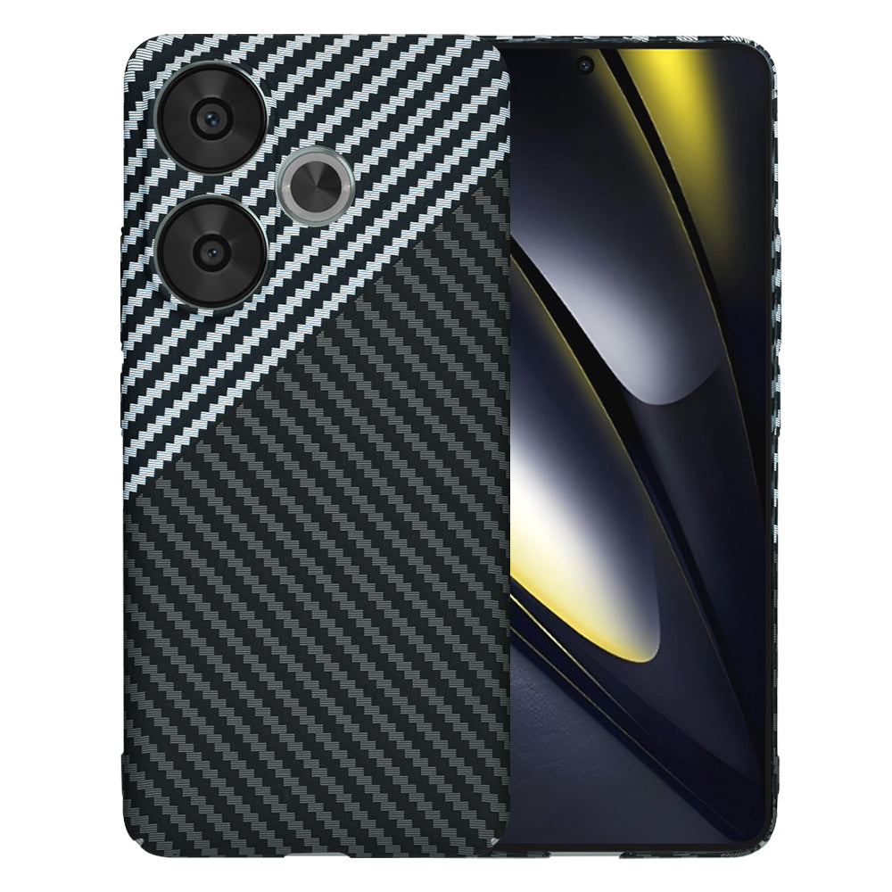 Tok Xiaomi Poco F6-hoz, Techsuit, Carbonite FiberShell, Fekete Szürke