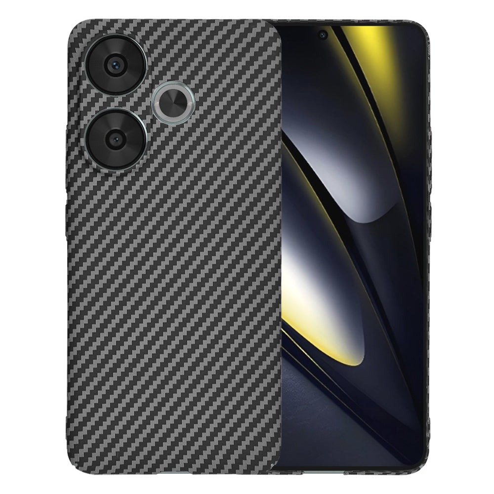 Tok Xiaomi Poco F6-hoz, Techsuit, Carbonite FiberShell, Fekete