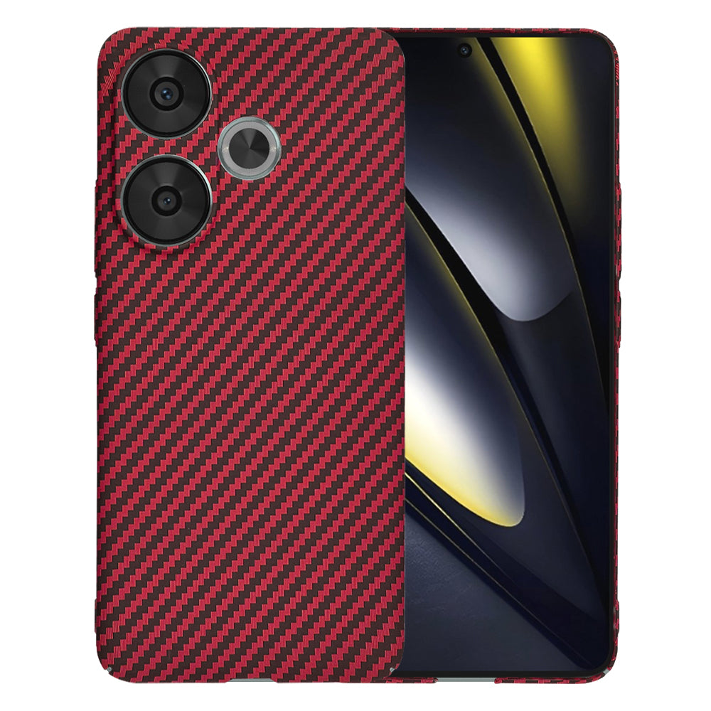 Tok Xiaomi Poco F6-hoz, Techsuit, Carbonite FiberShell, Piros