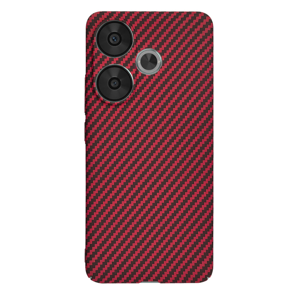 Tok Xiaomi Poco F6-hoz, Techsuit, Carbonite FiberShell, Piros