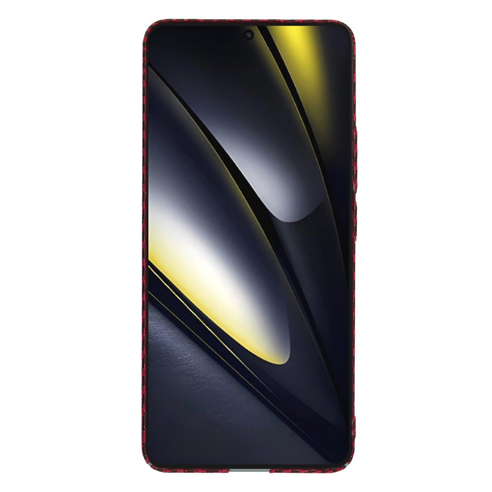 Tok Xiaomi Poco F6-hoz, Techsuit, Carbonite FiberShell, Piros