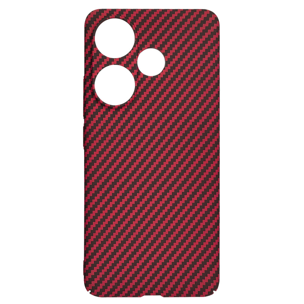 Tok Xiaomi Poco F6-hoz, Techsuit, Carbonite FiberShell, Piros
