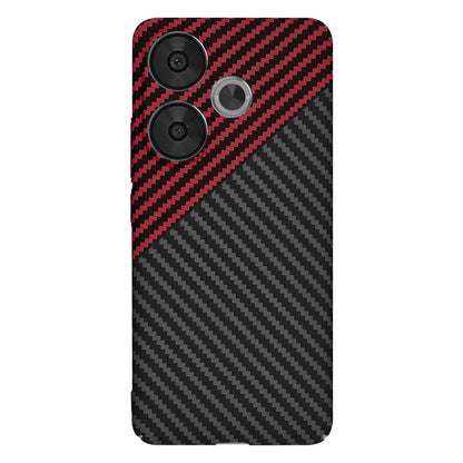 Tok Xiaomi Poco F6-hoz, Techsuit, Carbonite FiberShell, Fekete Piros
