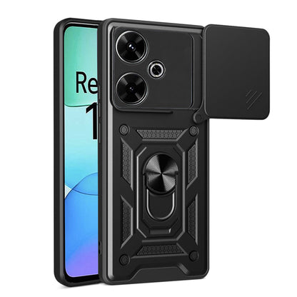 Tok Xiaomi Poco M6 4G / Redmi 13-hoz, Techsuit, CamShield, Fekete