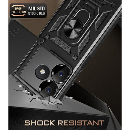 Tok Xiaomi Poco M6 4G / Redmi 13-hoz, Techsuit, CamShield, Fekete