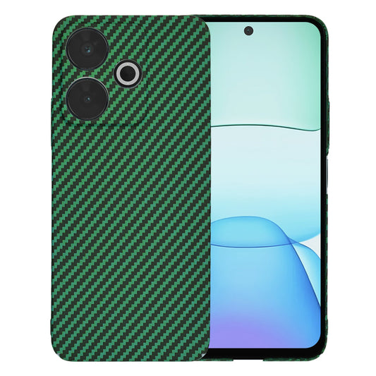 Tok Xiaomi Poco M6 4G / Redmi 13-hoz, Techsuit, Carbonite FiberShell, Zöld