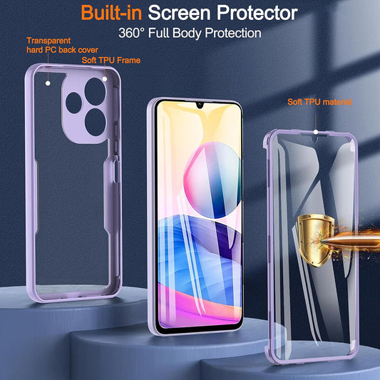 Tok Xiaomi Poco M6 4G / Redmi 13-hoz, Techsuit, ColorVerse 360, Kék