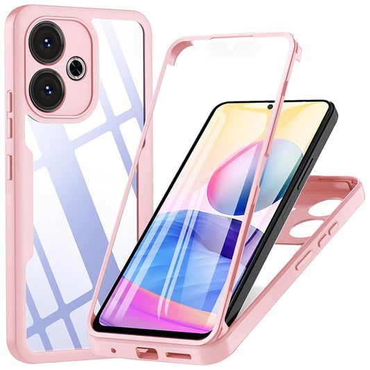 Tok Xiaomi Poco M6 4G / Redmi 13-hoz, Techsuit, ColorVerse 360, Rózsaszín